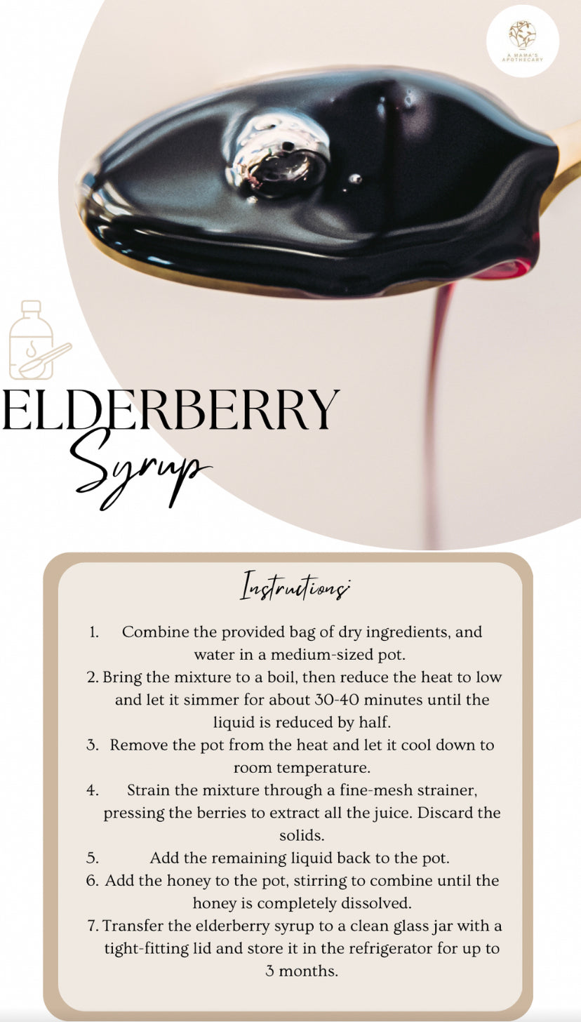 Organic Elderberry Syrup Kit